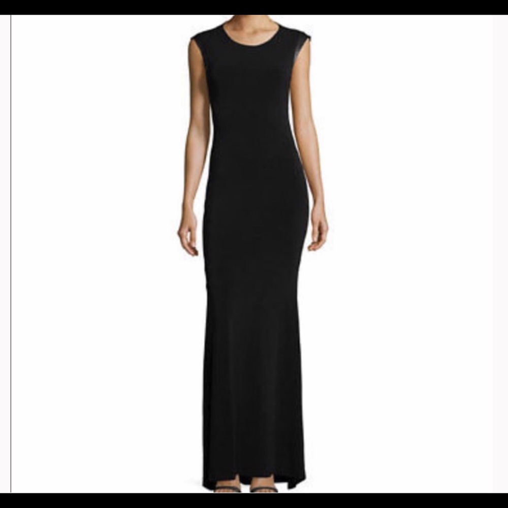 Alice + Olivia Air Black Cut Out Back Dress Sz 2